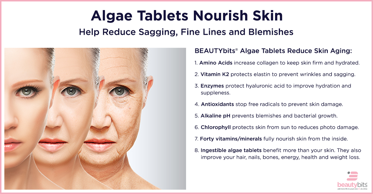 Algae Tablets Nourish Skin
